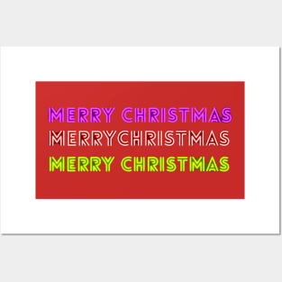 Merry Christmas - Trio-Color shirts Posters and Art